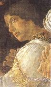 Sandro Botticelli Young kneeling mago oil